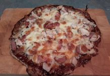 Keto BBQ MeatLovers Pizza Low Carb Pizza