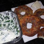 Low Carb Bagel with cream cheese