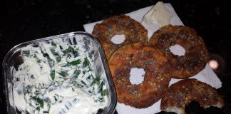 Keto Breakfast Bagels Low Carb Bagel with cream cheese