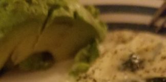 Keto Spinach Alfredo Eggs with Avocado Alfredo Eggs