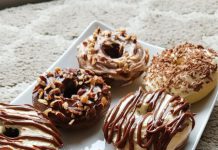 Keto Donuts with cream cheese and chocolate frosting Keto Donuts