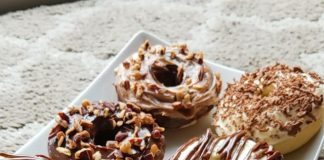 Keto Donuts with cream cheese and chocolate frosting Keto Donuts