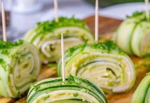 Turkey + Cheese Cucumber Keto Rolls Turkey + Cheese Cucumber Rolls