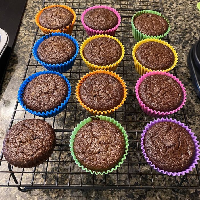 Chocolate Pound Cake in Muffin form