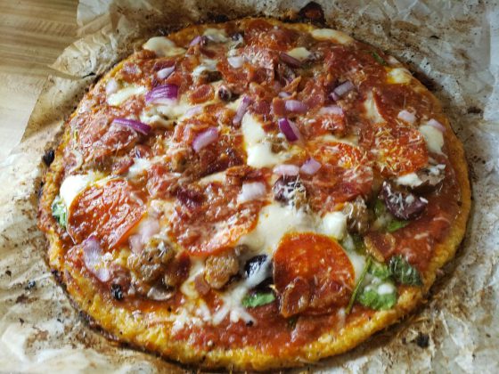 Keto Cauliflower Pizza Crust | Keto Recipes