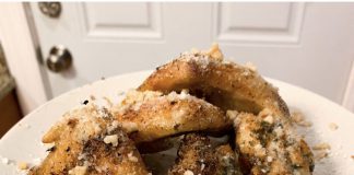 Airfryer garlic parmesan chicken wings