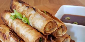 LOW CARB VINDALOO CURRY SPRING ROLLS!⠀
