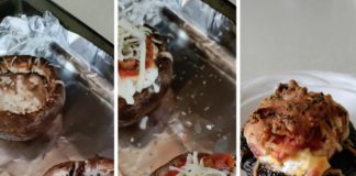 Lasagna stuffed portobello mushrooms Lasagna stuffed portobello mushrooms