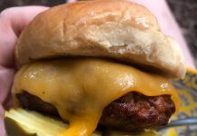 Chorizo/Beef burgers; 420 calories and approximately 3 carbs each Chorizo/Beef burgers; 420 calories and approximately 3 carbs each