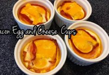 Low Carb Bacon Egg and Cheese Breakfast Cups Bacon Egg and Cheese Breakfast Cups