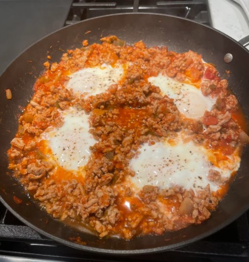 Breakfast for Dinner! Turkey Eggs Salsa