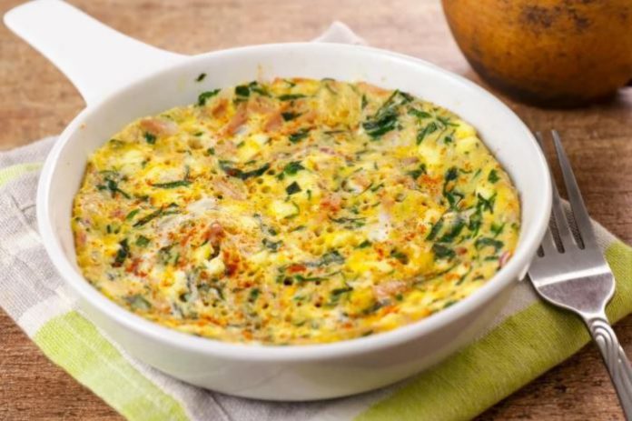 Salmon and Spinach Omelet