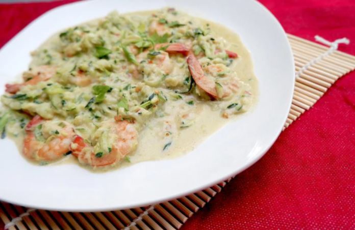 Zucchini and Shrimp Scampi