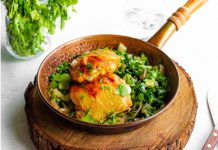 One-Pan Chicken Thighs With Swiss Chard One-Pan Chicken Thighs With Swiss Chard