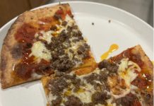 Bison Burger Fathead Pie with Chili Olive Oil Bison Burger Fathead Pie with Chili Olive Oil