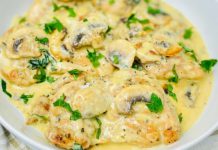 Creamy Garlic Mushroom Chicken Thighs Creamy Garlic Mushroom Chicken Thighs