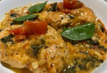 Creamy Chicken Breasts with Spinach in Parmesan Sauce Creamy Chicken Breasts with Spinach in Parmesan Sauce